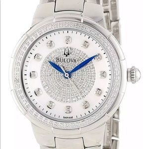 Bulova Women's 96R168 Rosedale Diamond Case Watch